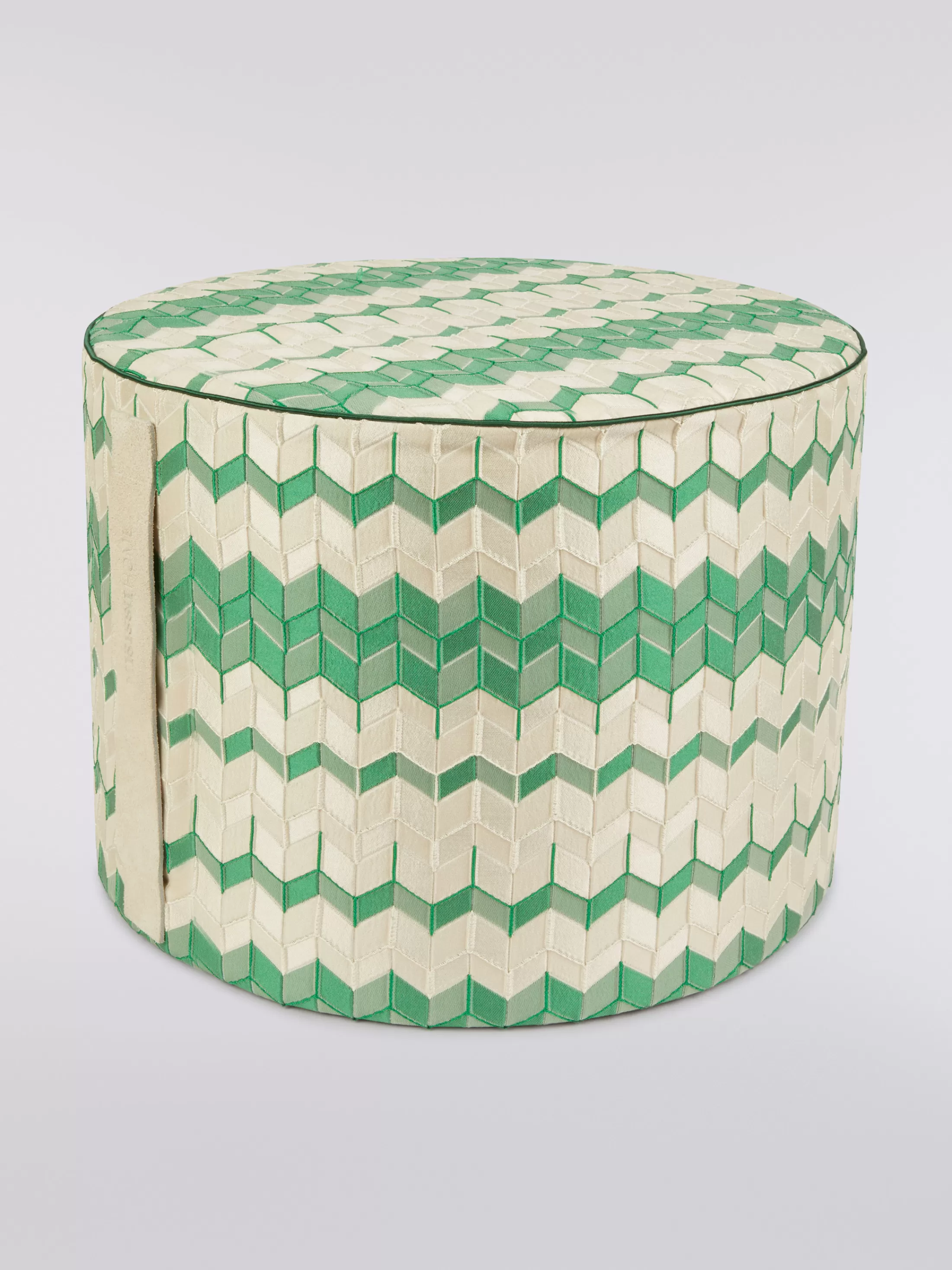 Missoni Pouf cilindrico Tread 40x30 cm chevron effetto 3D | Pouf