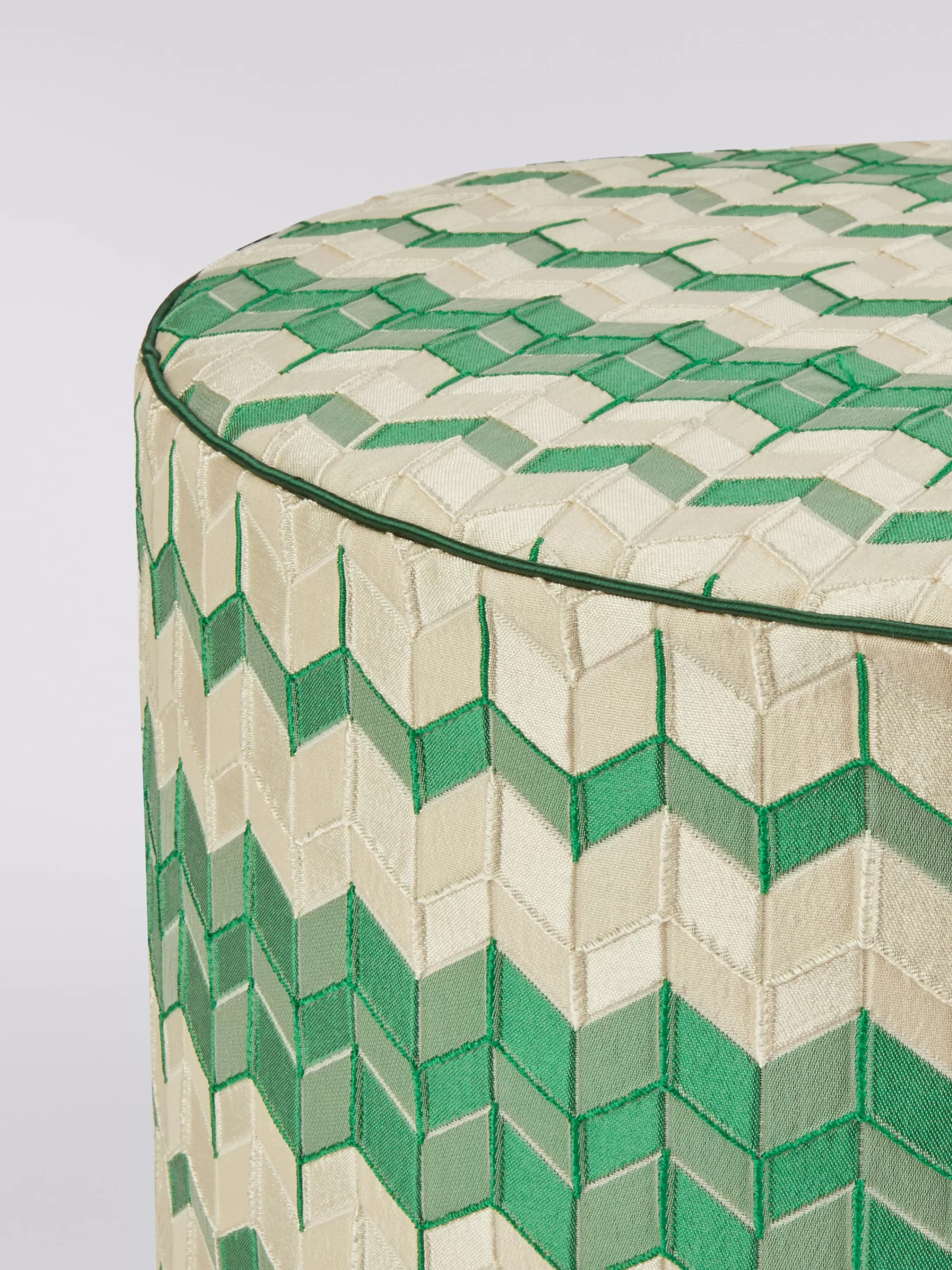 Missoni Pouf cilindrico Tread 40x30 cm chevron effetto 3D | Pouf