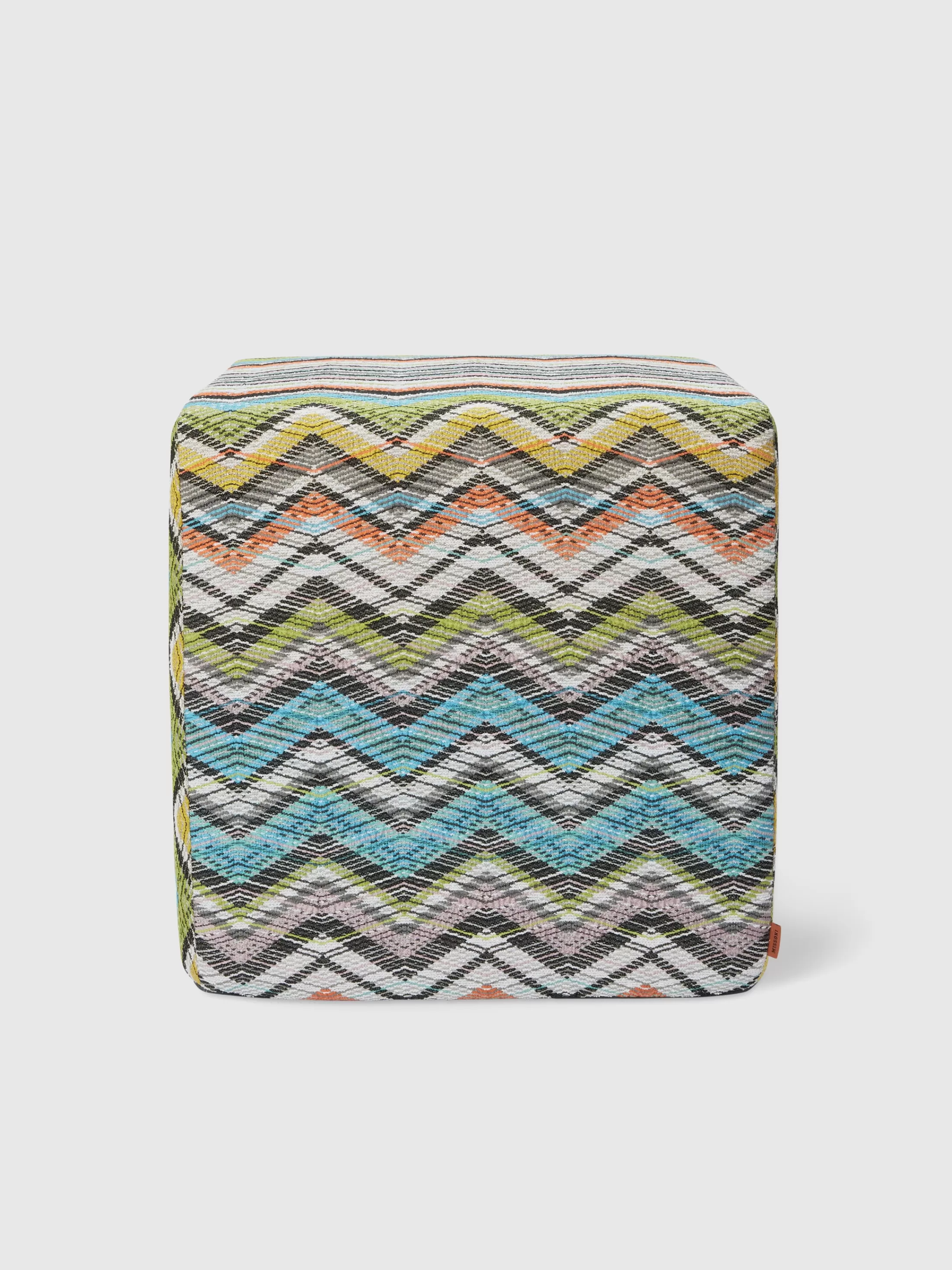 Missoni Pouf cubico Carioca 40x40x40 cm in misto cotone chevron | Pouf