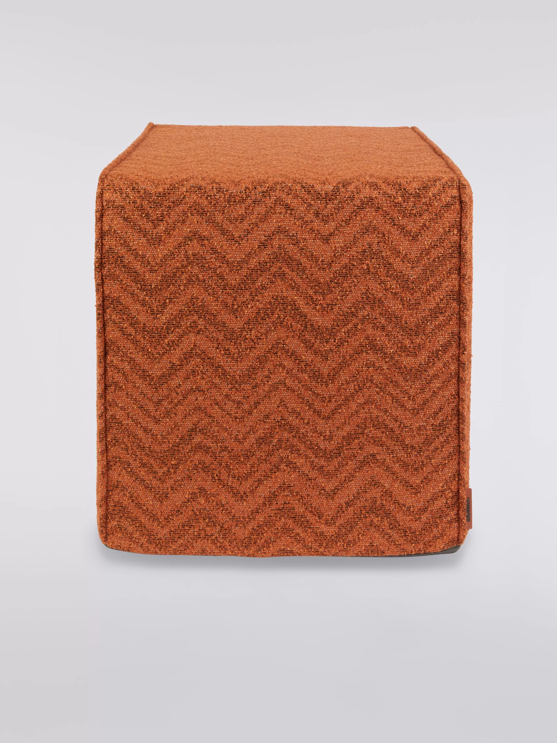 Missoni Pouf cubico Columbia 40x40x40 cm in chevron bouclé | Pouf