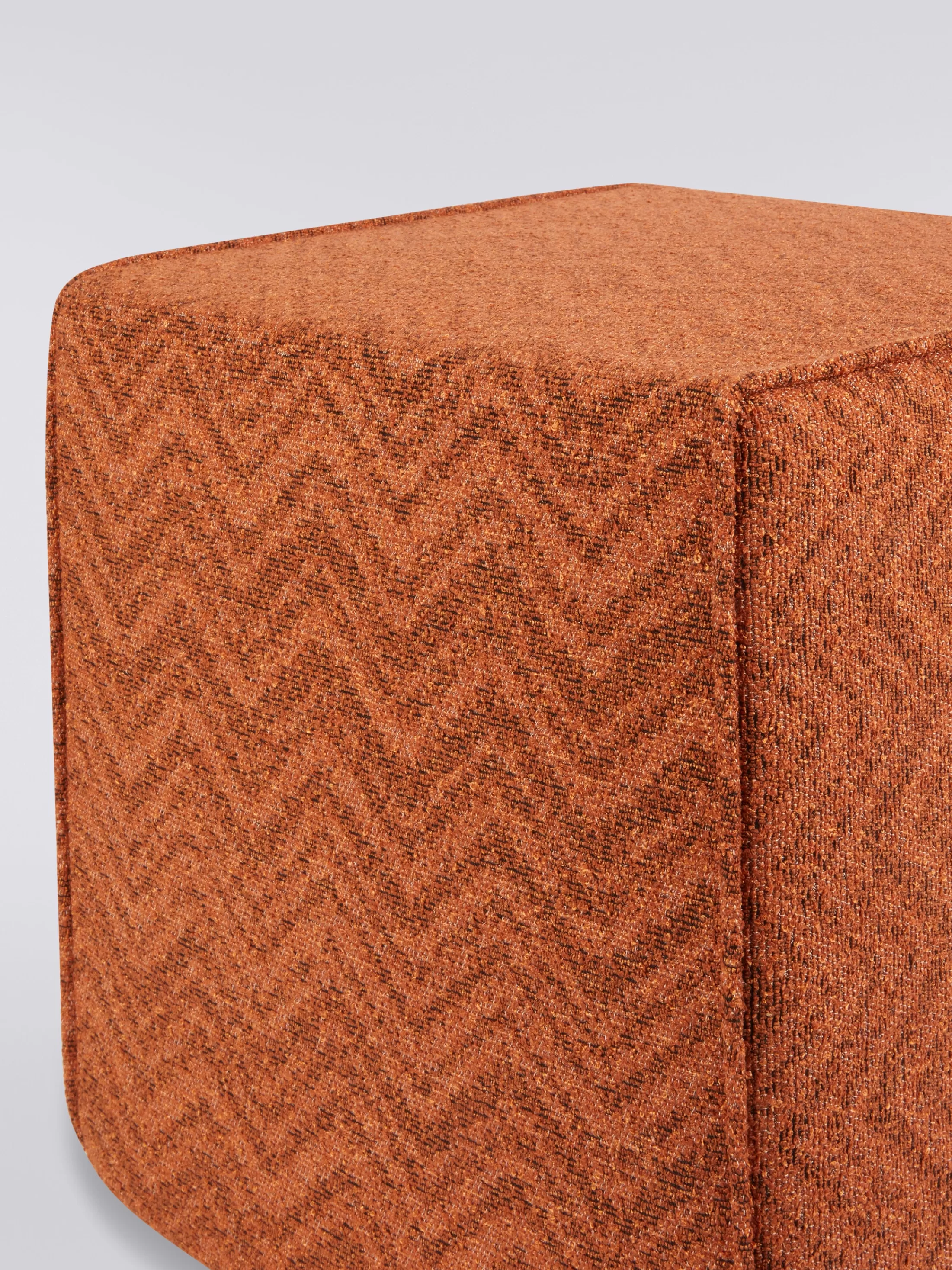 Missoni Pouf cubico Columbia 40x40x40 cm in chevron bouclé | Pouf