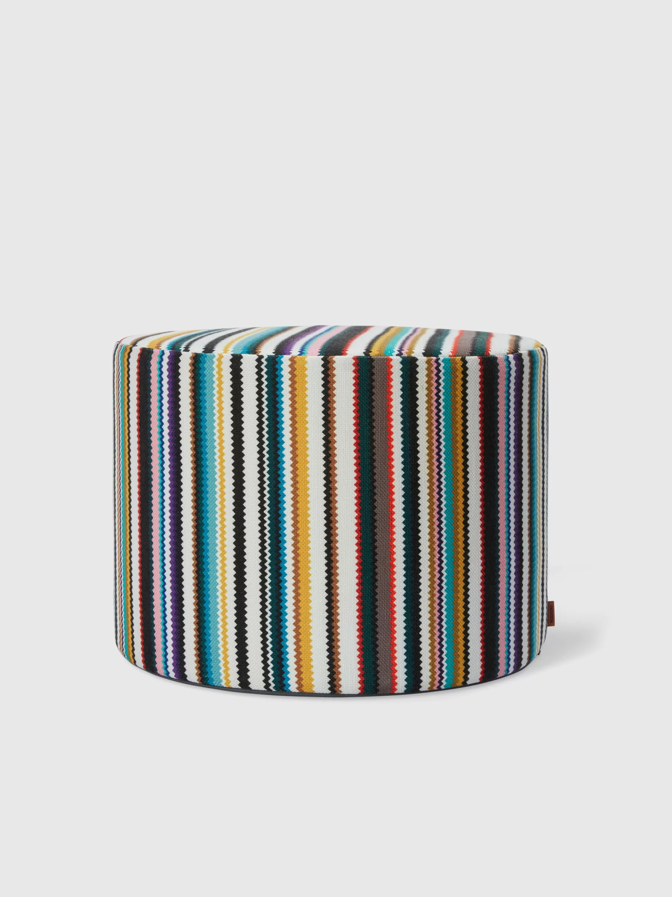 Missoni Pouf da esterno cilindrico Shangai 40x30 cm zig zag | Pouf