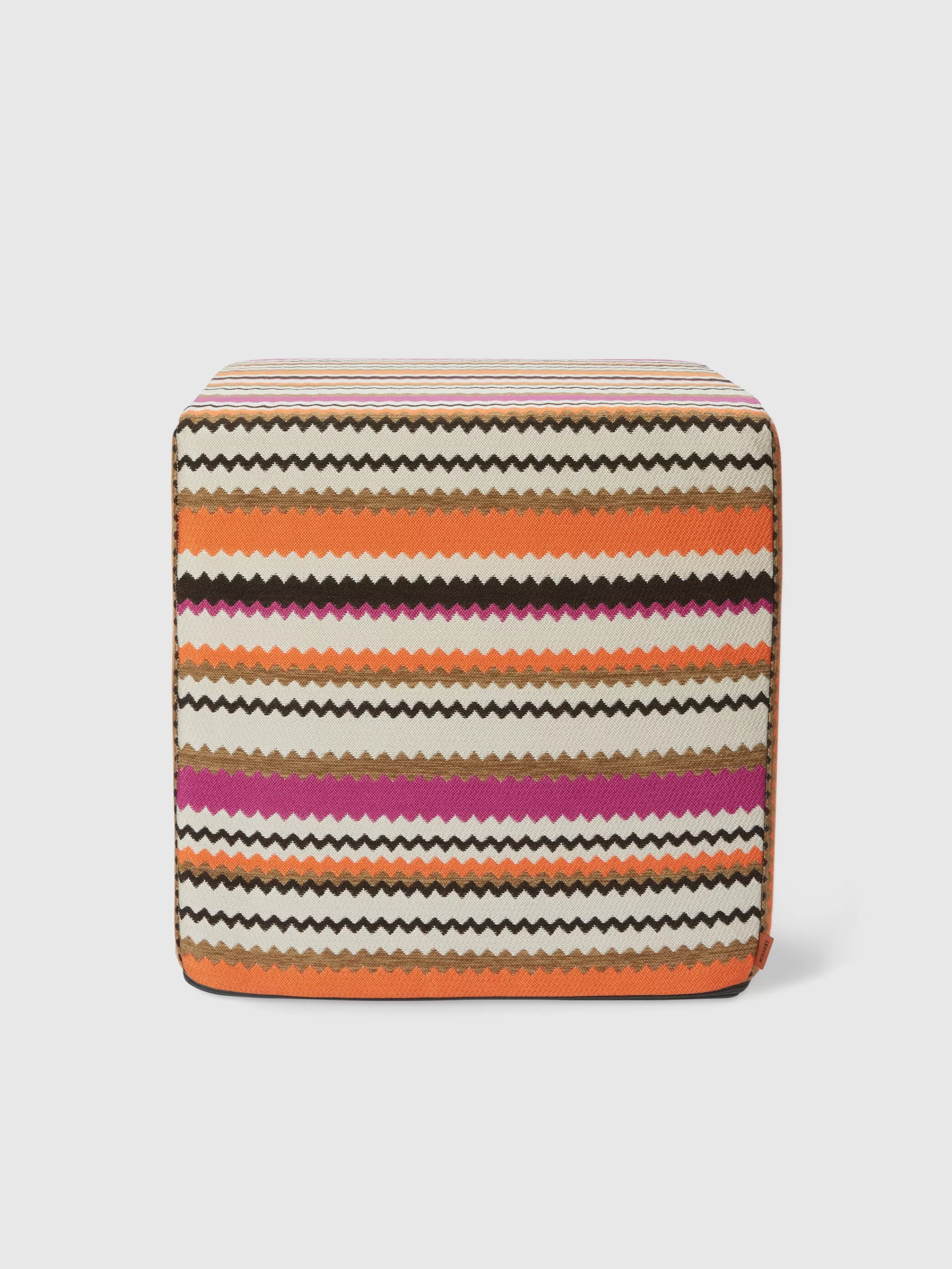 Missoni Pouf da esterno cubico Cancun chevron 40x40x40 cm | Pouf