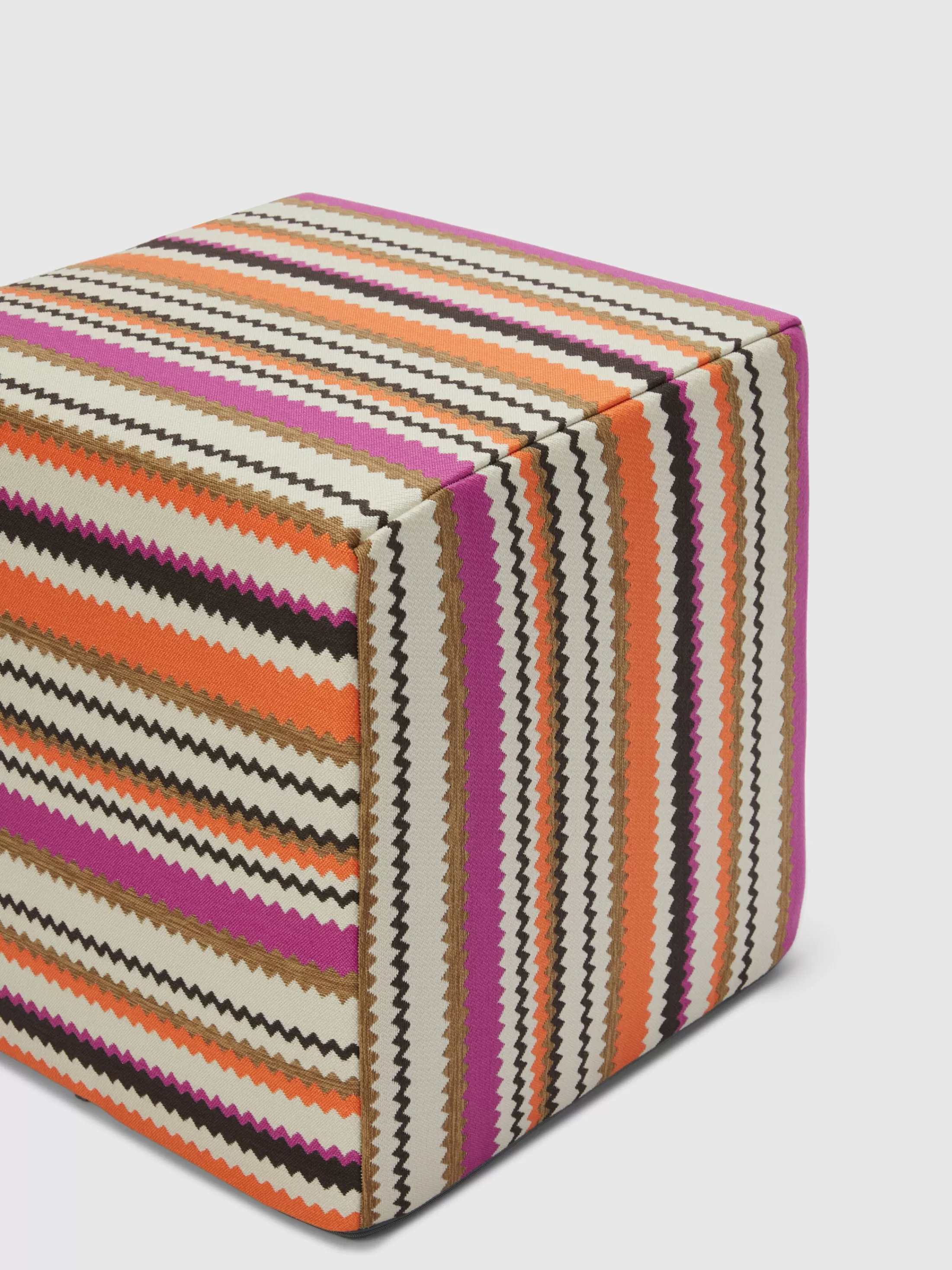 Missoni Pouf da esterno cubico Cancun chevron 40x40x40 cm | Pouf