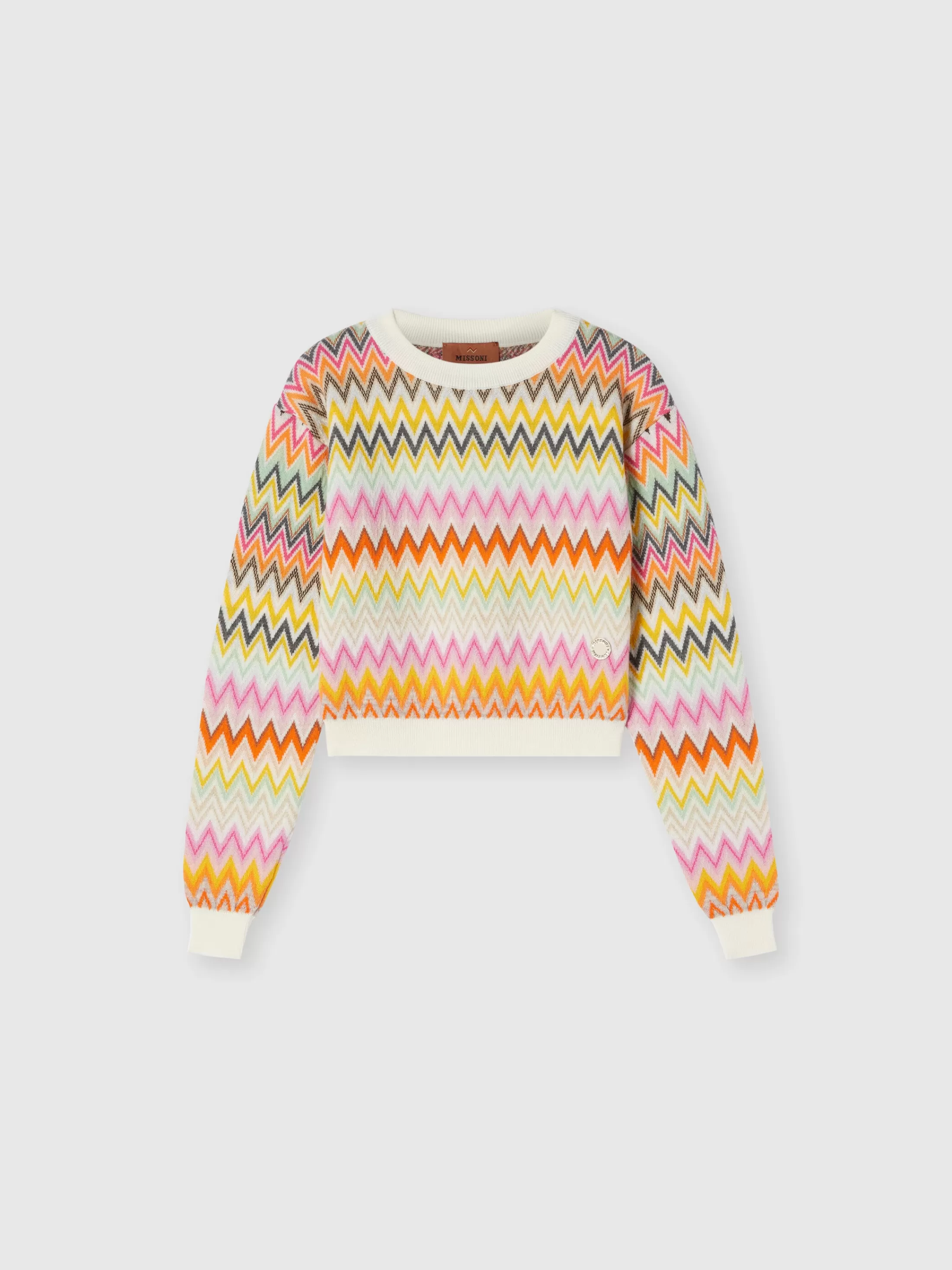 Missoni Pullover girocollo in maglia di lana zig zag | Abbigliamento