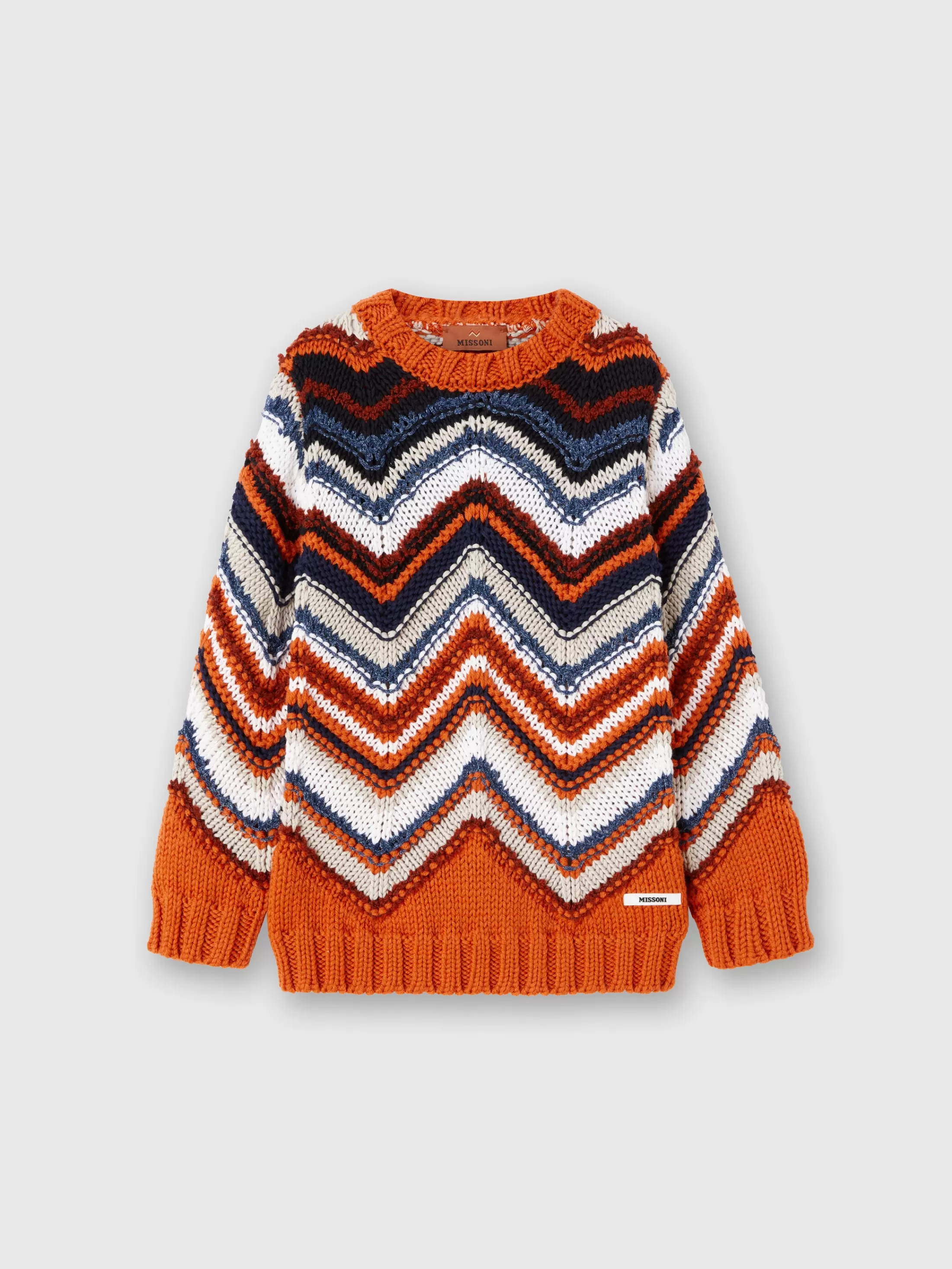 Missoni Pullover girocollo in misto cotone e lana | Bambino Abbigliamento