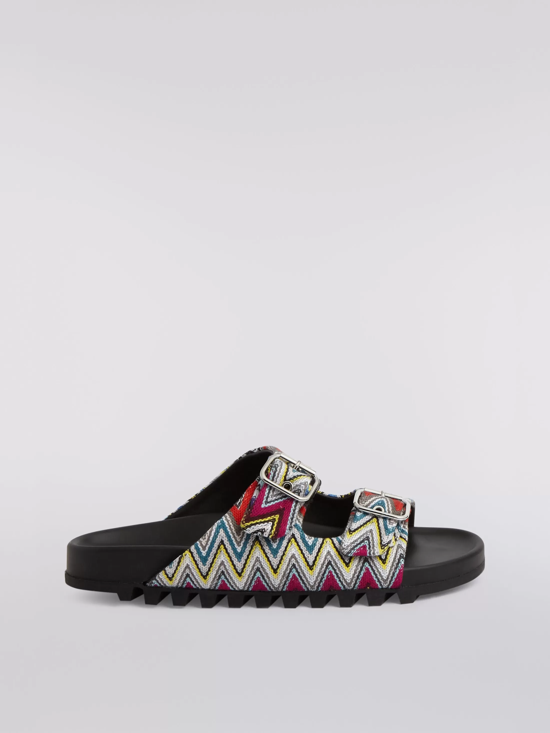 Missoni Sandali con doppia fascia in tessuto fiammato | Uomo Abbigliamento | Scarpe