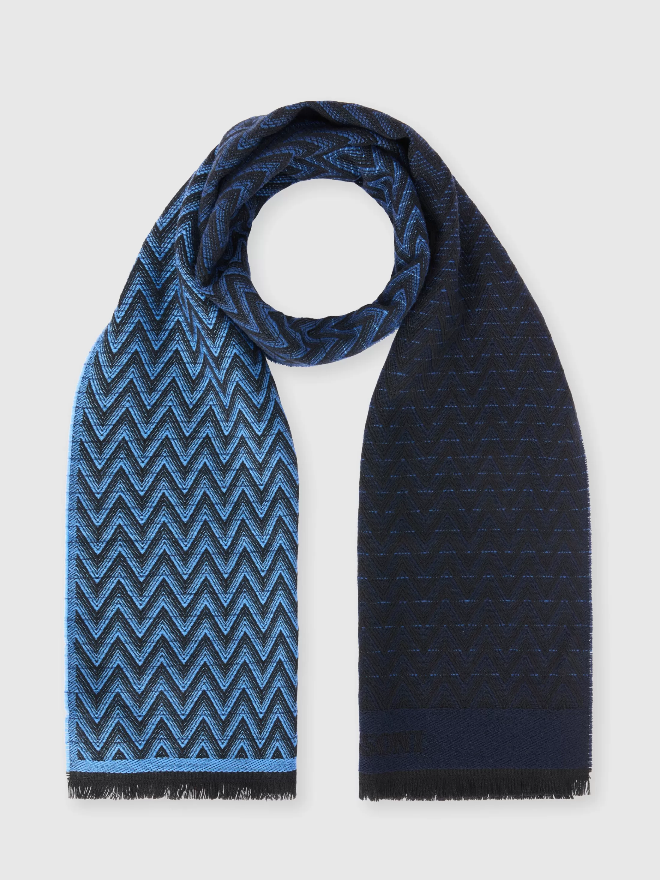 Missoni Sciarpa in lana double face zig zag | Uomo Sciarpe E Foulard