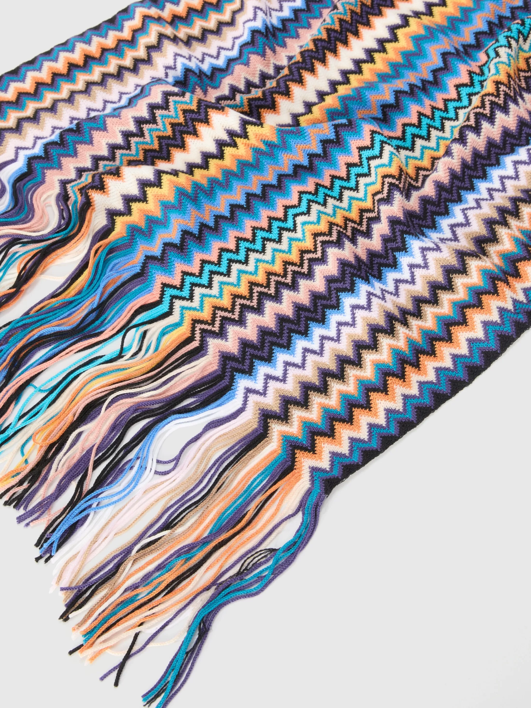 Missoni Sciarpa in lana zig zag con frange | Donna Sciarpe E Foulard