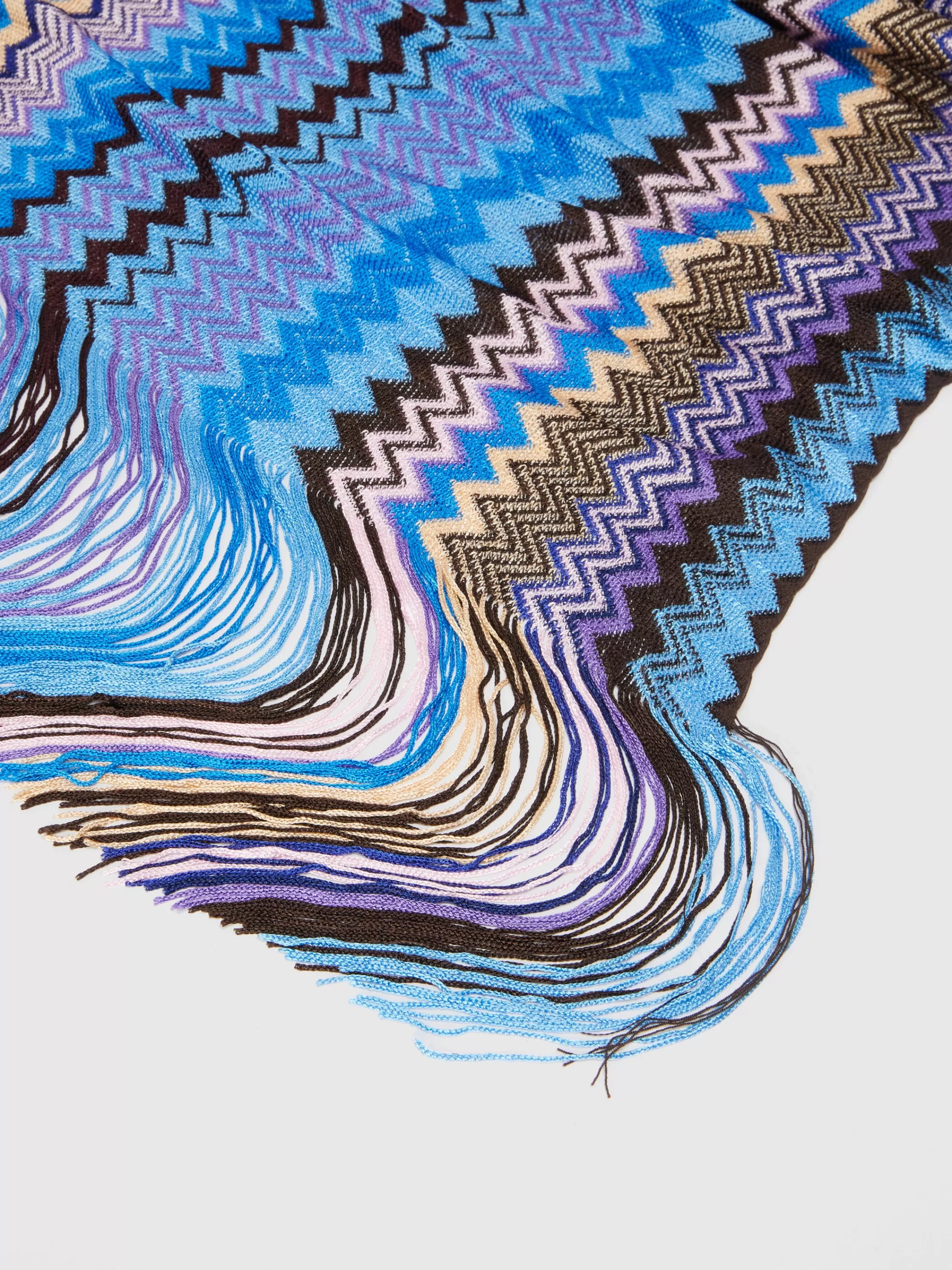 Missoni Sciarpa in viscosa zig zag con frange | Donna Sciarpe E Foulard