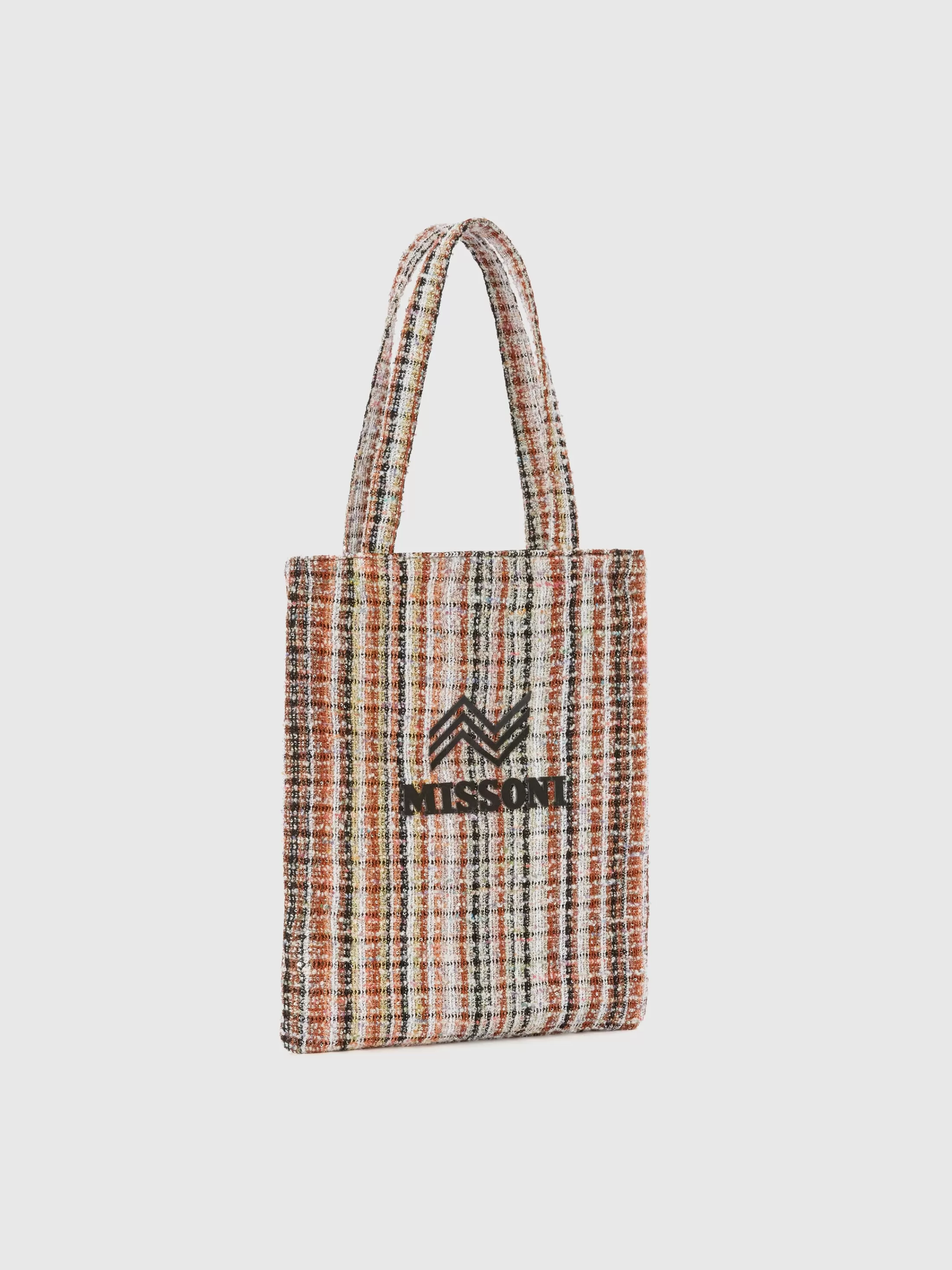 Missoni Shopper in tessuto lamé con logo | Donna Borse