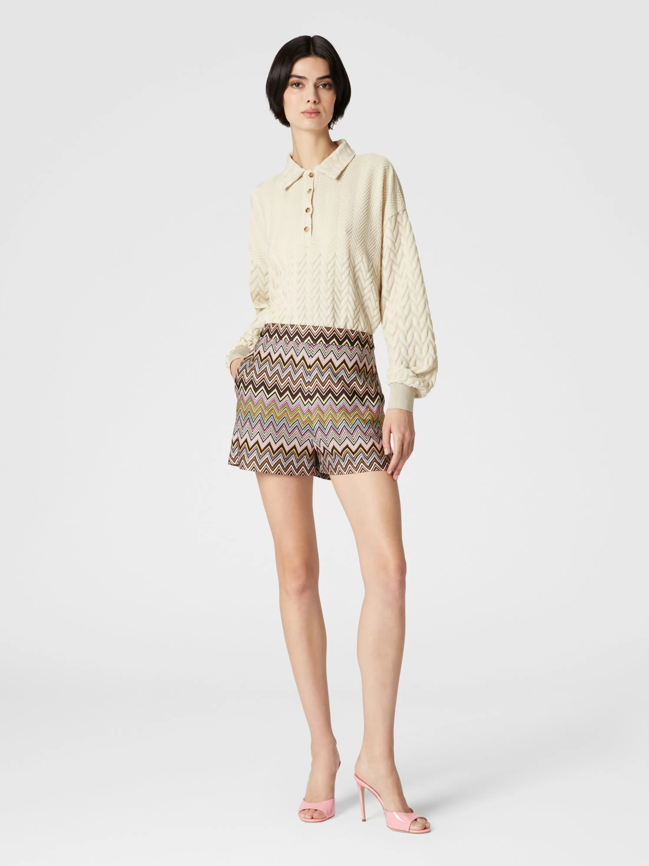 Missoni Shorts in viscosa zig zag | Donna Pantaloni