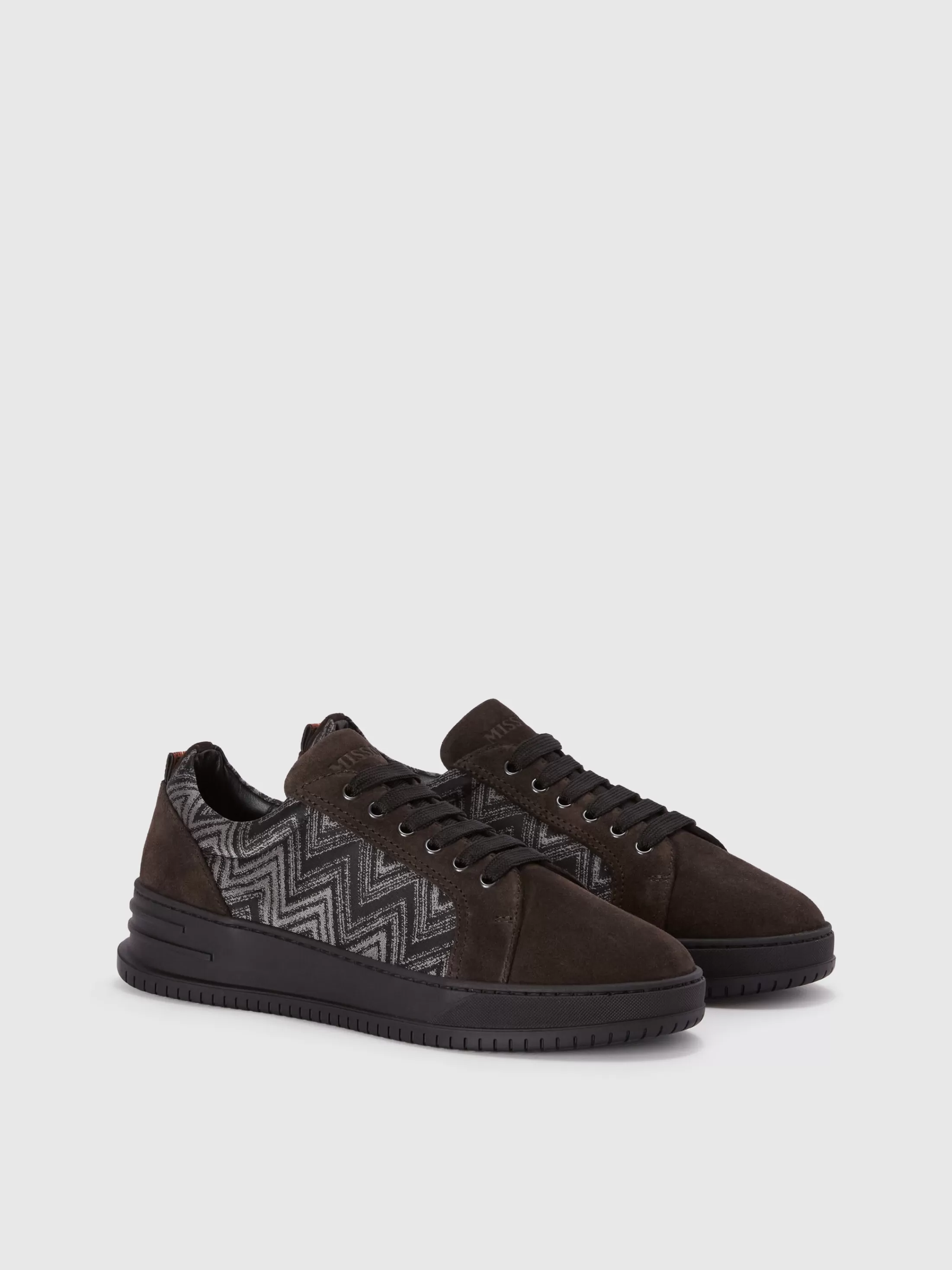 Missoni Sneakers in suede con inserto in tessuto | Uomo Scarpe