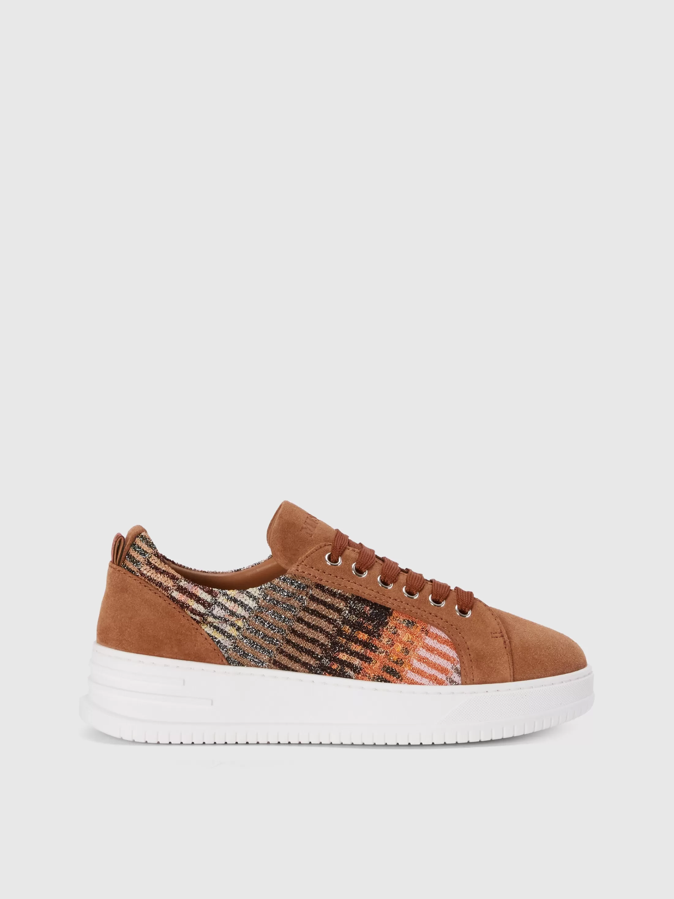 Missoni Sneakers in suede con inserto in tessuto lamé | Donna Scarpe