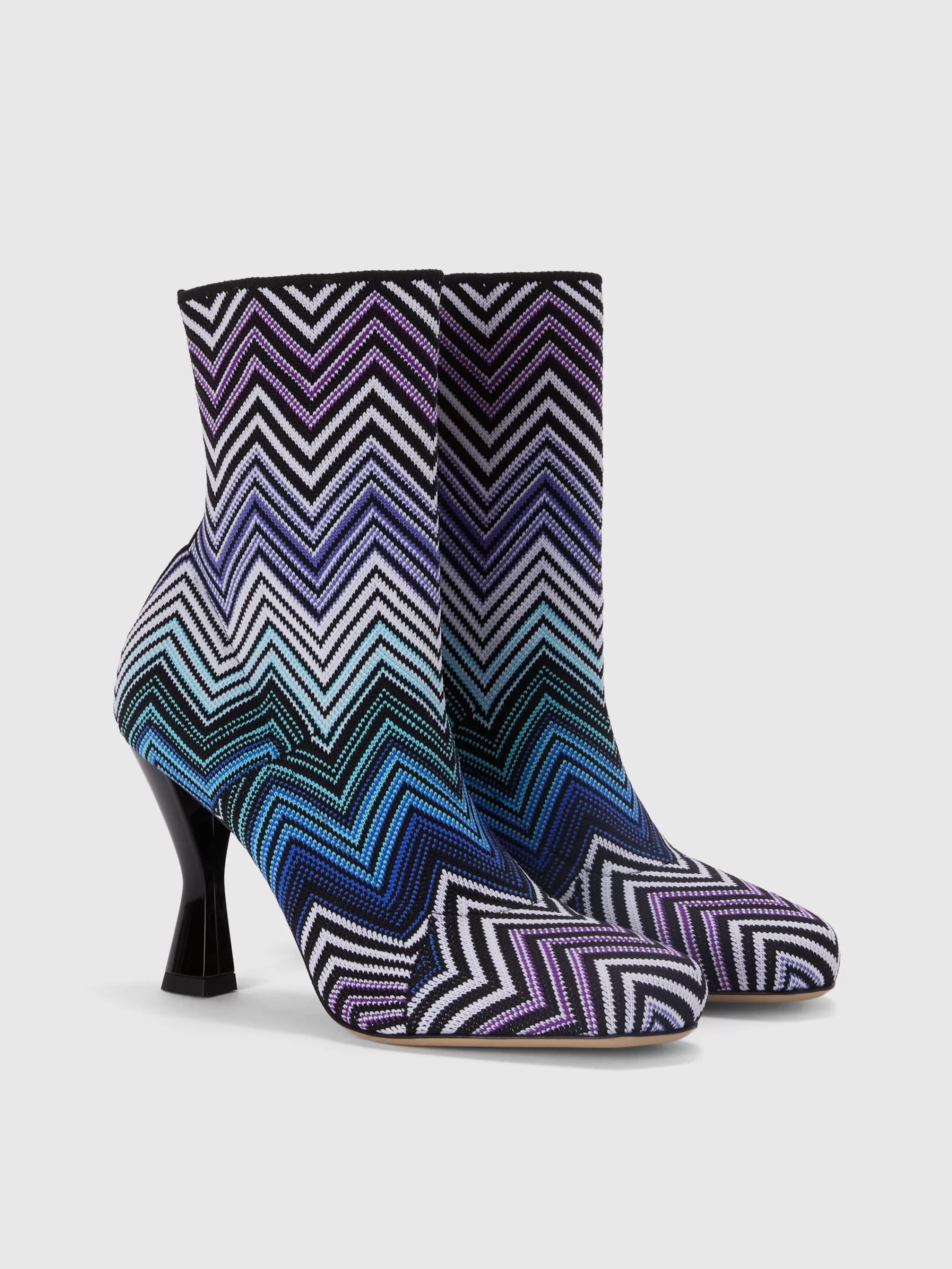 Missoni Stivaletti in tessuto zig zag con tacco cultura | Donna Scarpe