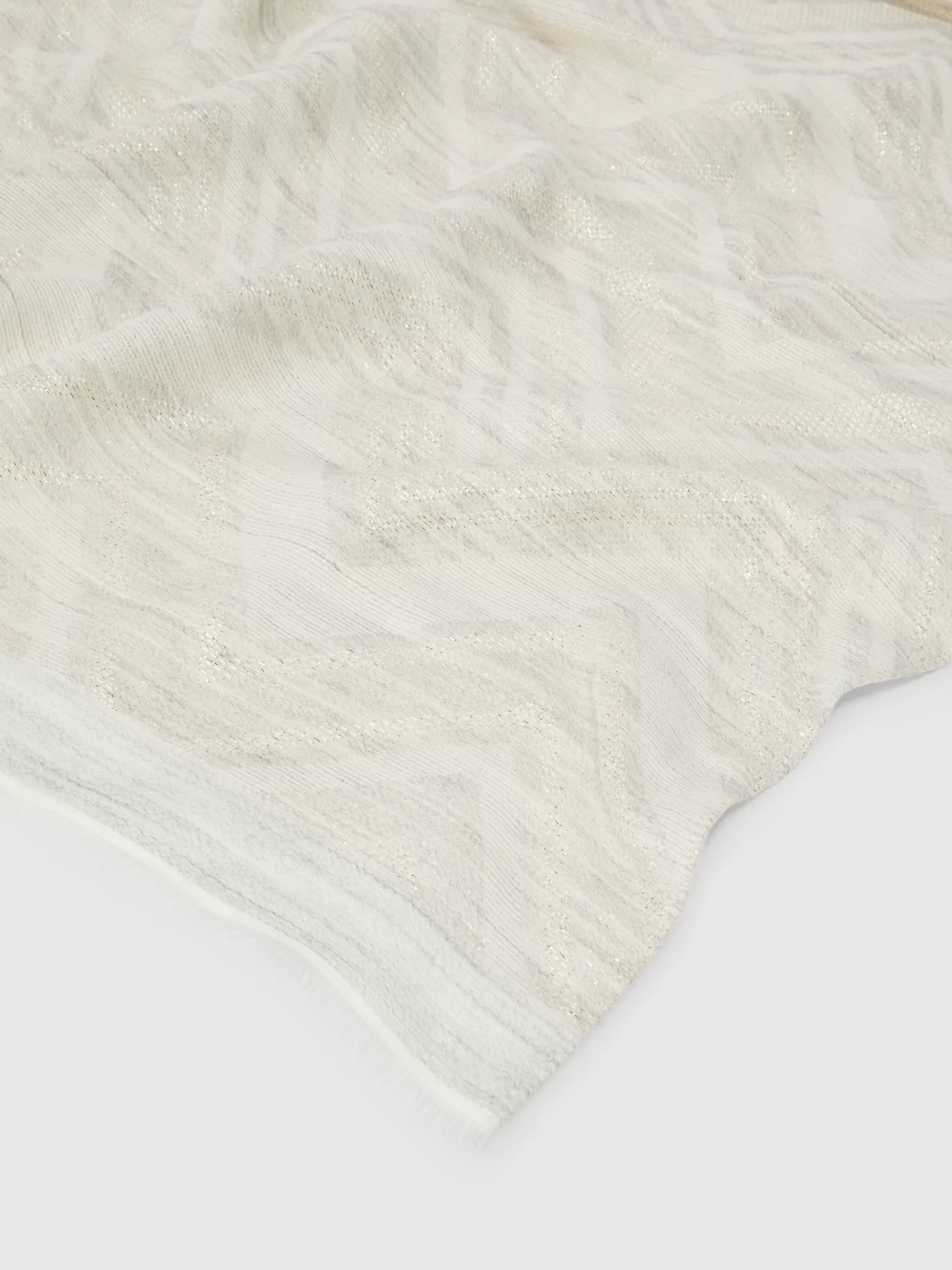 Missoni Stola in misto cotone zig zag lamé | Donna Sciarpe E Foulard