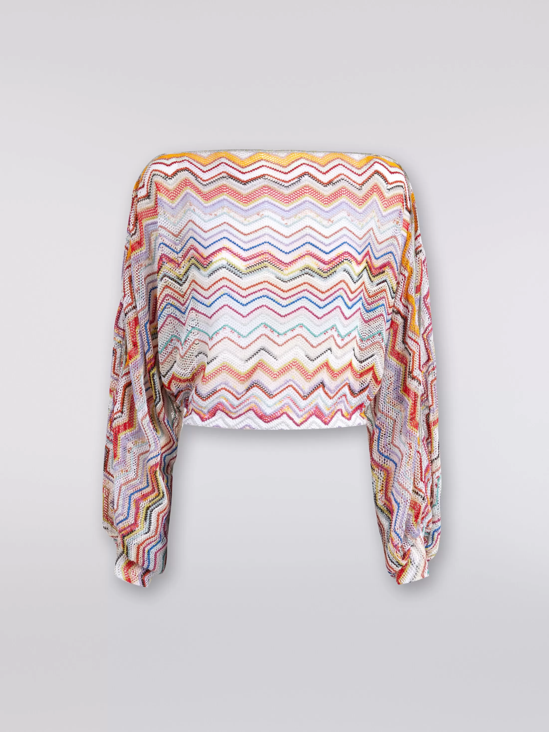 Missoni Top a maniche lunghe in crochet con lurex | Donna Abbigliamento | Abbigliamento