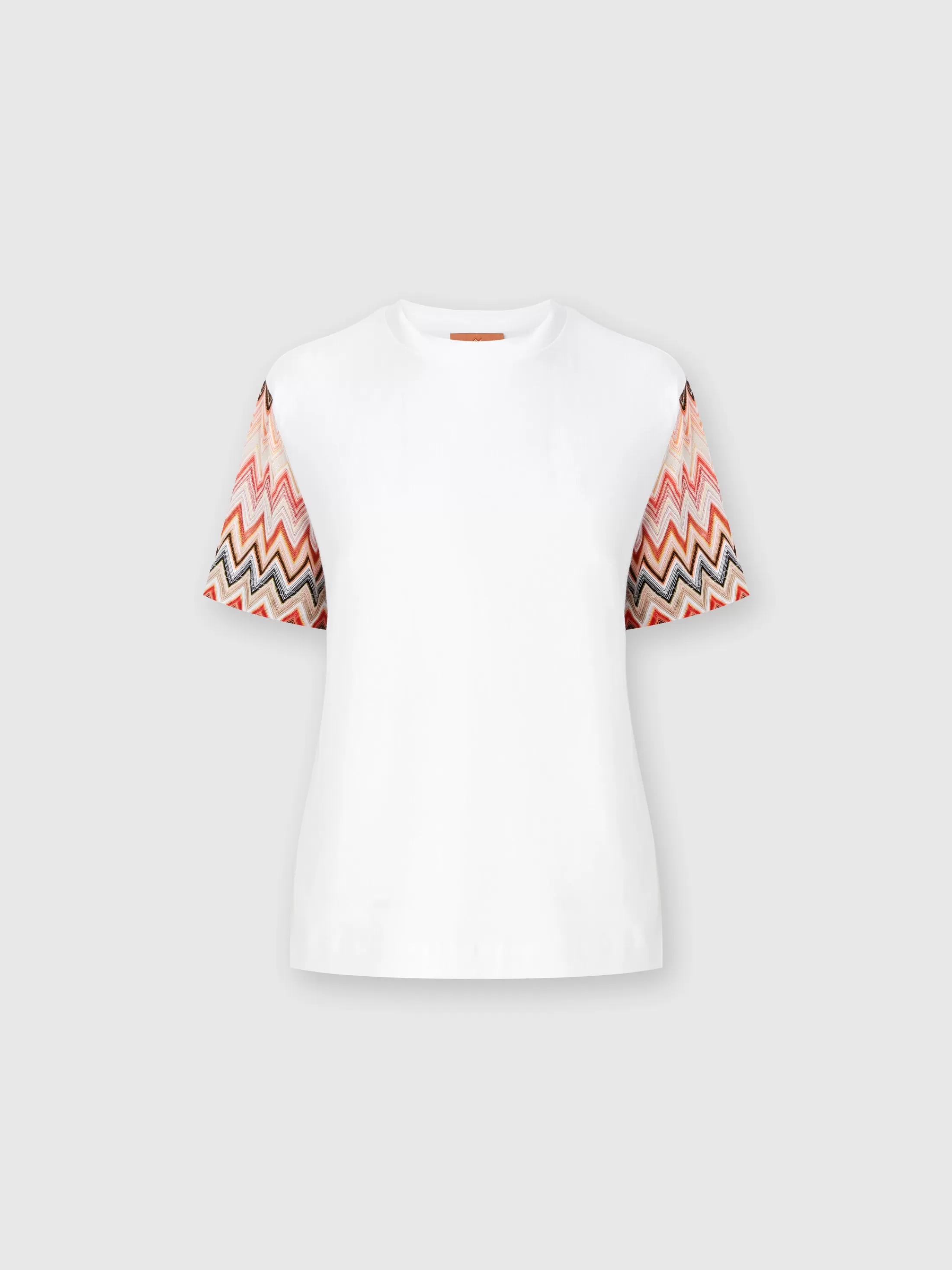 Missoni T-shirt girocollo con maniche in maglia zig zag | Donna T-Shirt E Top