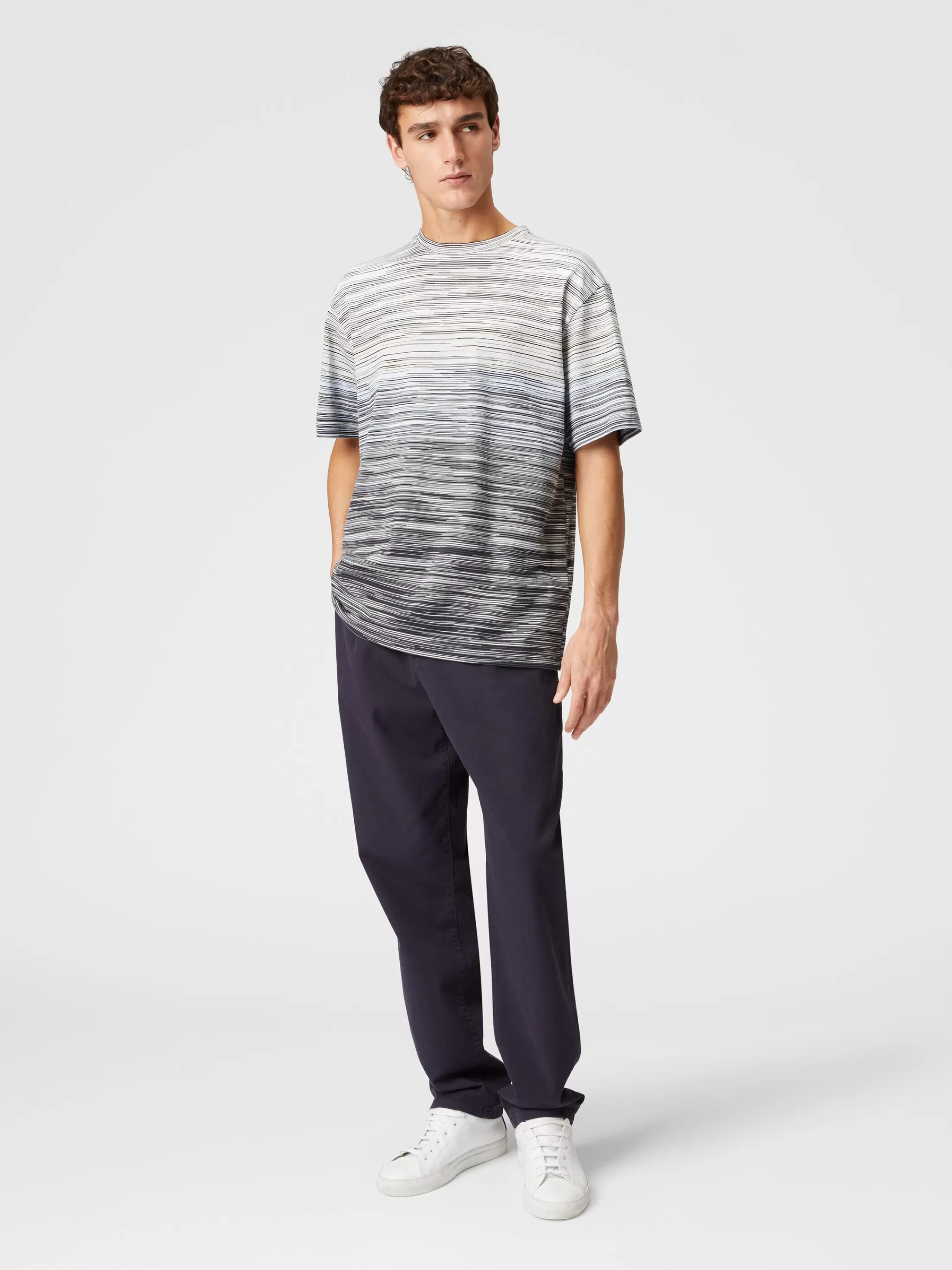 Missoni T-shirt in jersey di cotone fiammato | Uomo Polo & Tshirts