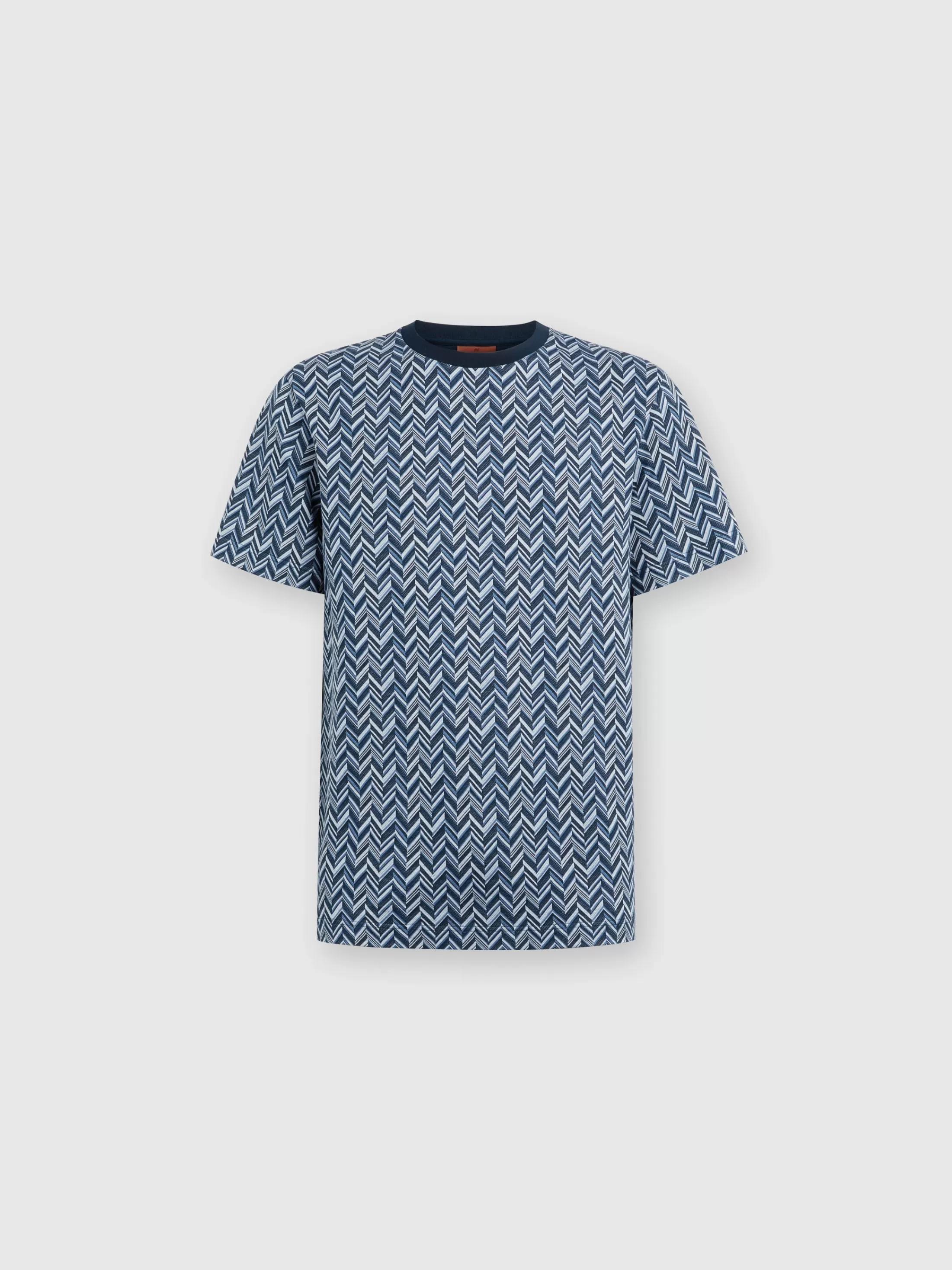 Missoni T-shirt in jersey di cotone jacquard zig zag | Uomo Polo & Tshirts