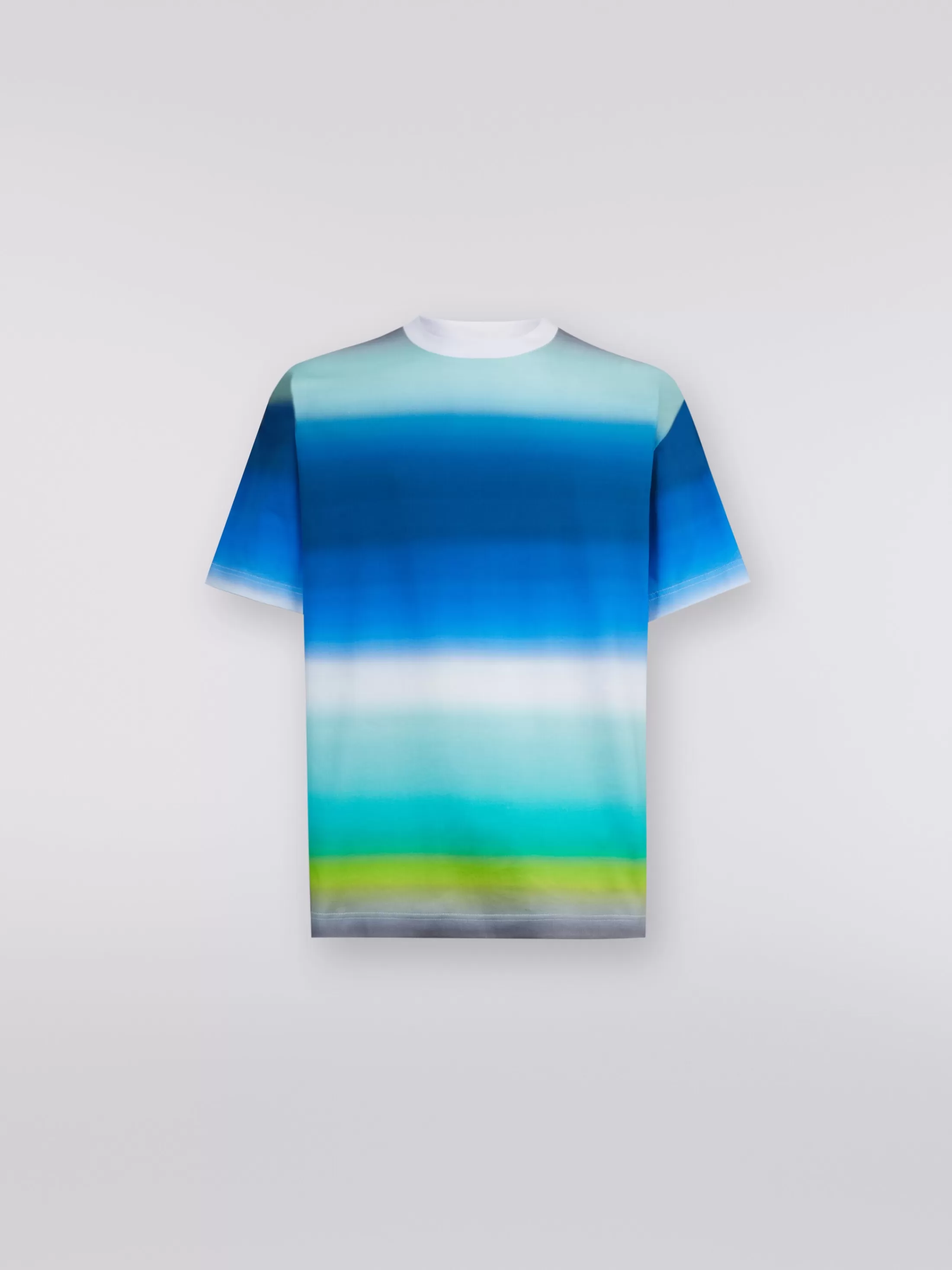 Missoni T-shirt oversize in cotone con stampa dégradé | Uomo Abbigliamento | Abbigliamento