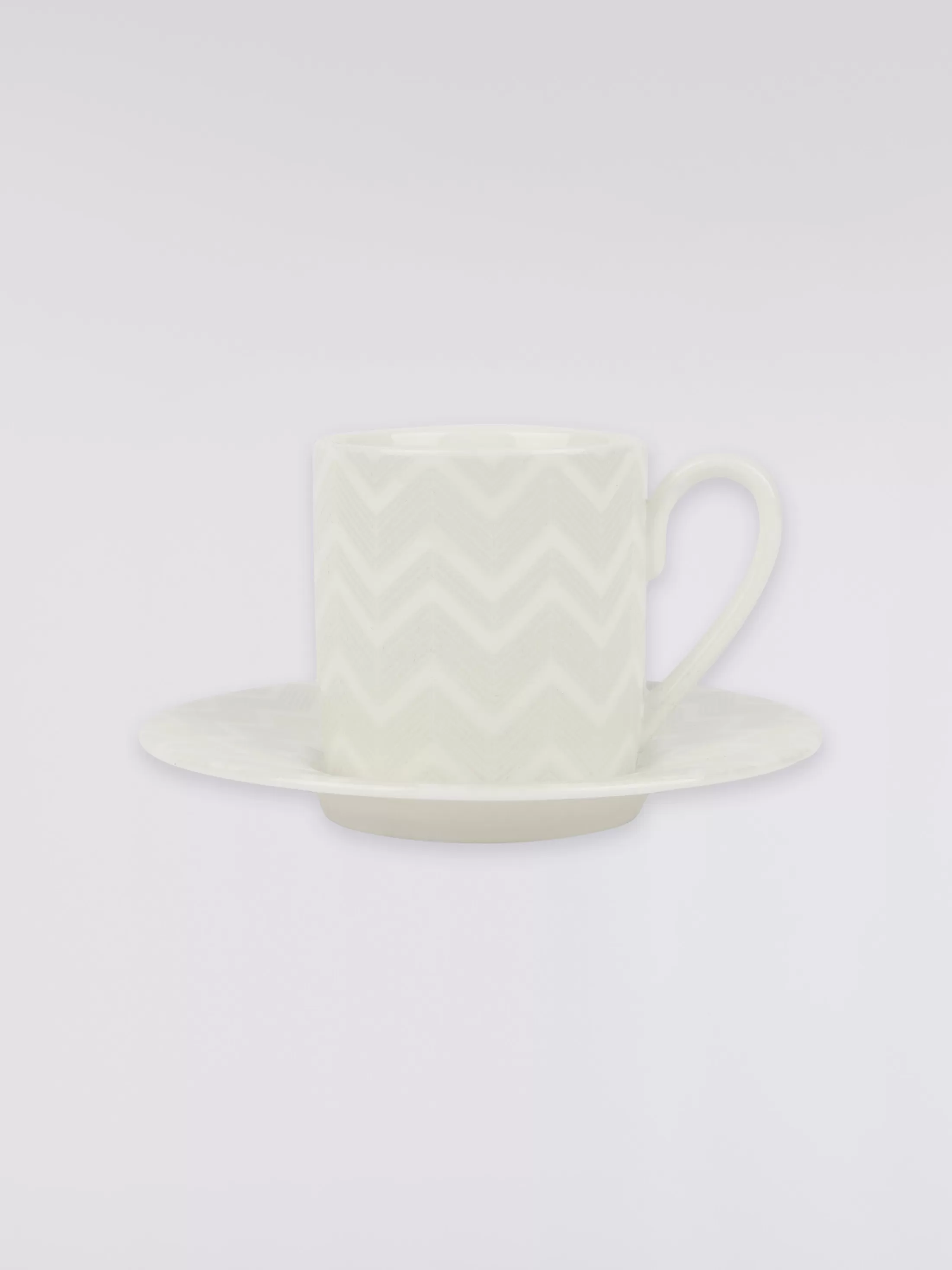 Missoni Zigzag White Tazza Caffe Set 2 Pz C/Piattino | Tavola