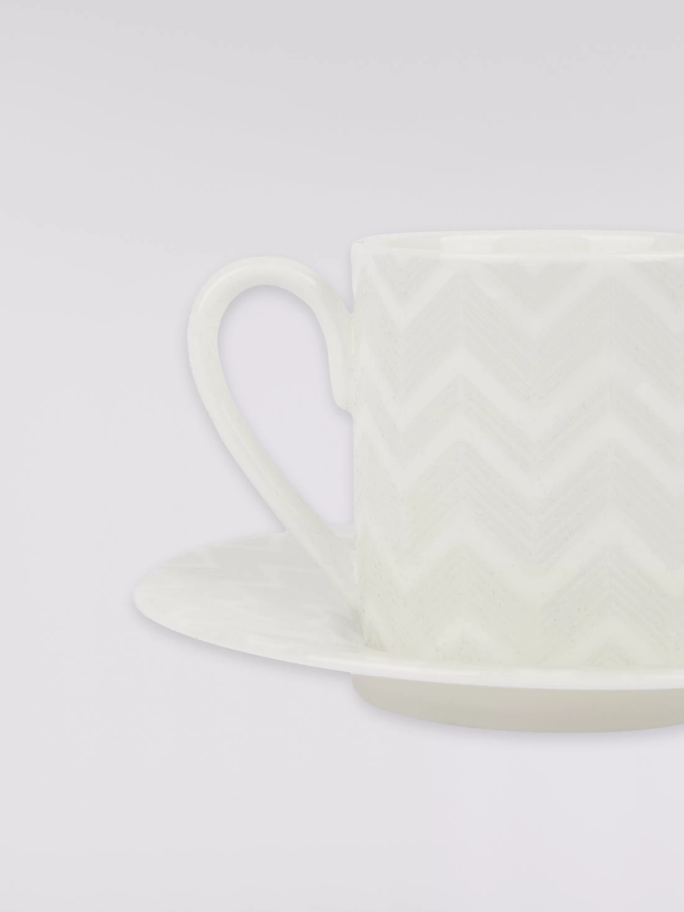 Missoni Zigzag White Tazza Caffe Set 2 Pz C/Piattino | Tavola